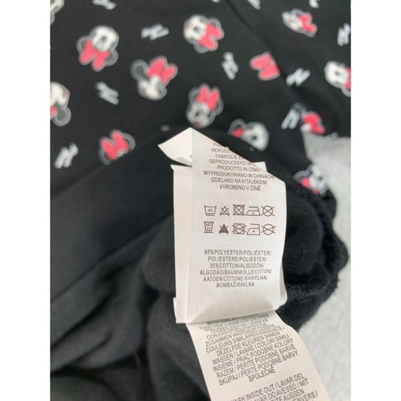Disney Minnie Mouse Logo Crew Sweatshirt (Women's XXL) Black - Picture 11 of 12